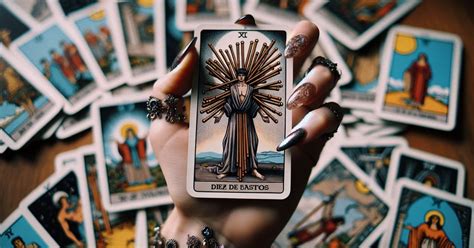 Diez de Bastos en el Tarot: Significados y Simbolismo